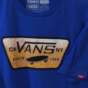 EUC Vans Men’s blue cotton SS T shirt size medium
